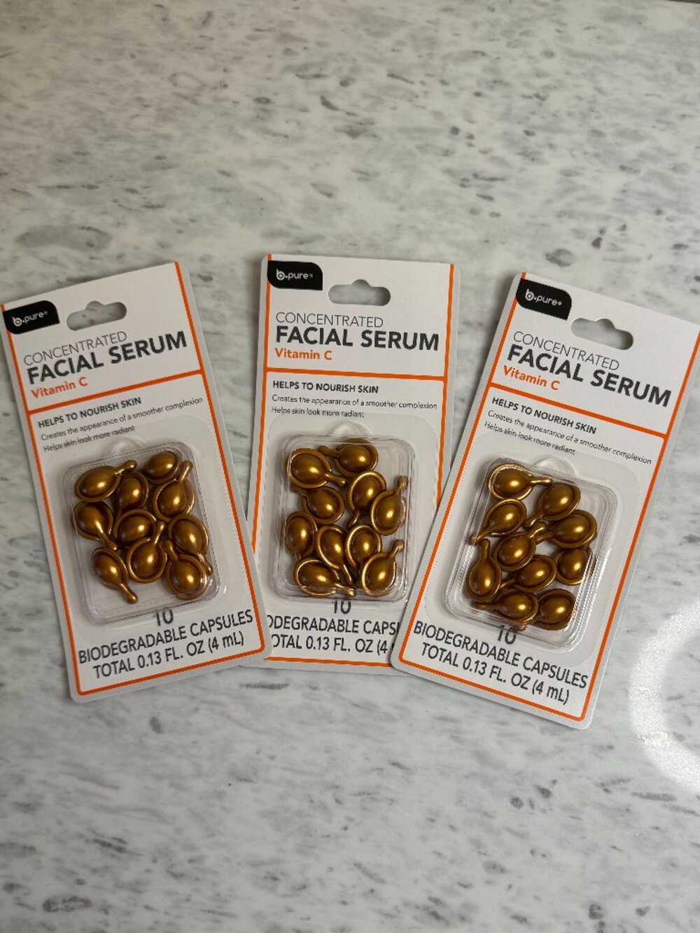 B.Pure Vitamin C Concentrated Facial Serum Capsules, 30 capsules